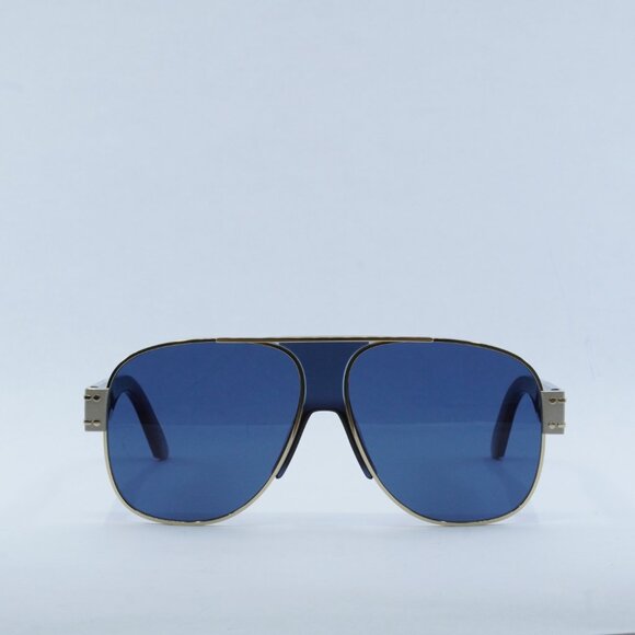Dior DIORSIGNATURE A3U B0B0 Sunglasses Gold Aviator Frame, Blue Lenses main image 4